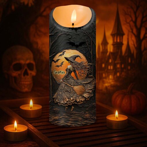 Custom Witch Halloween Led Candle UKTD5220802 - Image 5