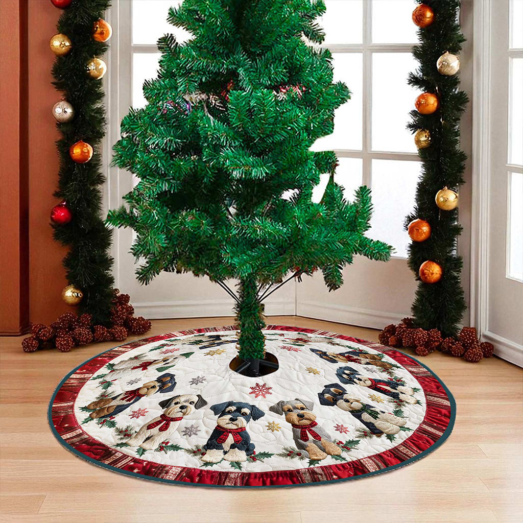 Schnauzers Christmas Tree Skirt UKPY5301004 - Image 4