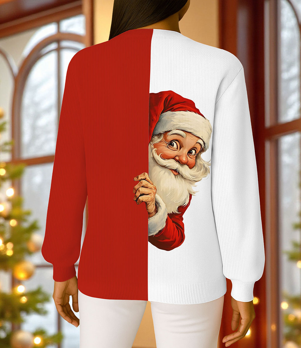 Christmas Santa Claus Knitted Cardigan UKTZ5161001 - Image 2
