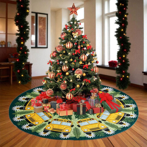 School Bus Christmas Tree Skirt QFTO5171001 - Image 5