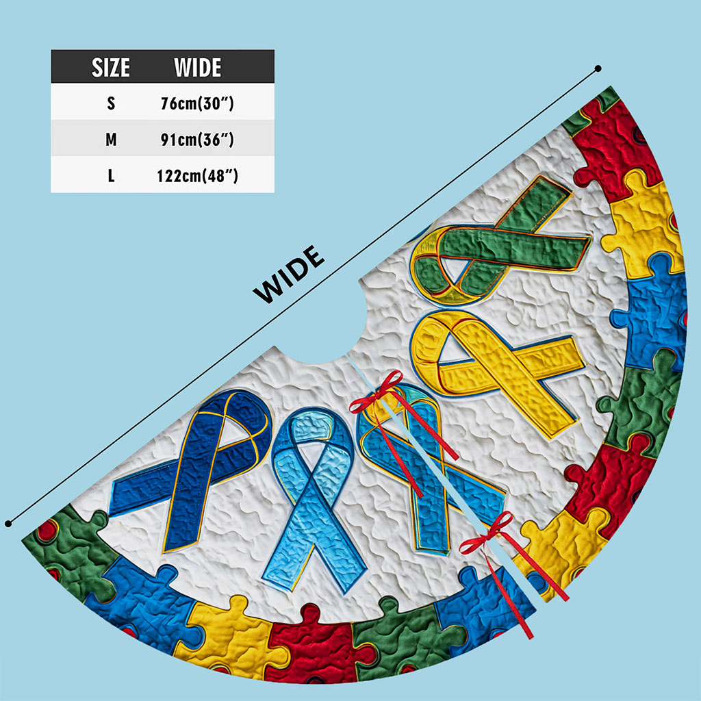 Autism Awareness Christmas Tree Skirt QFNT5251002 - Image 5