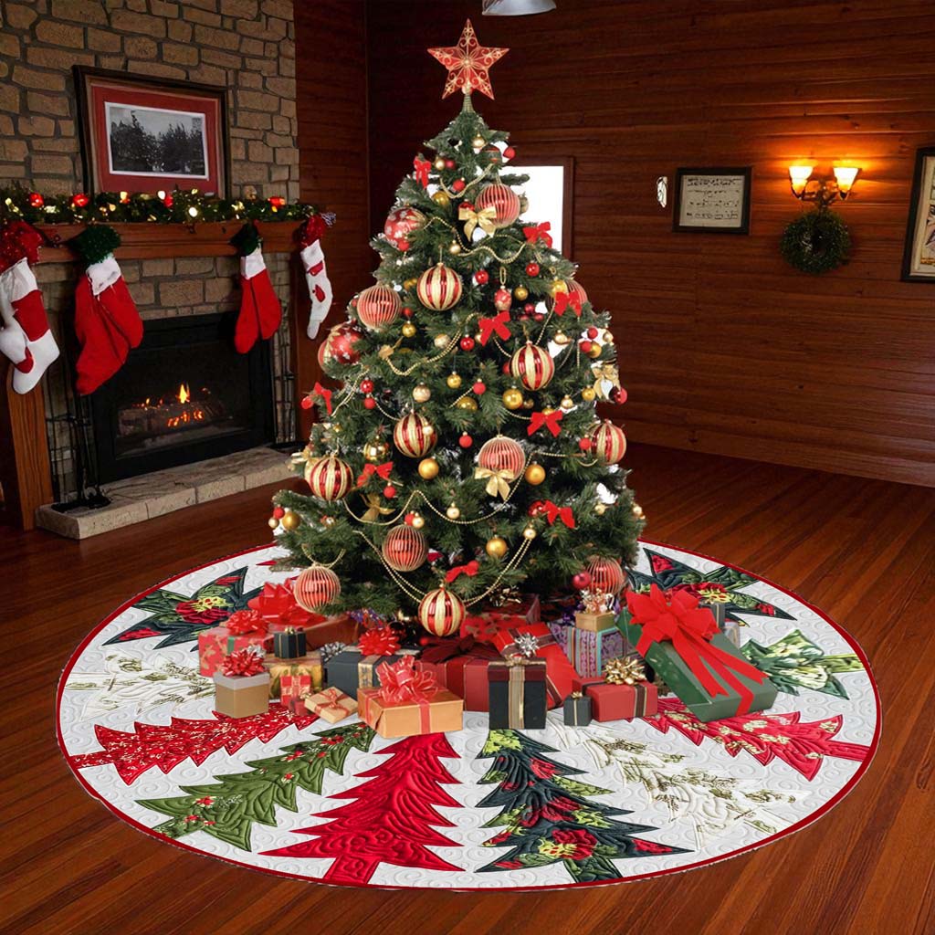 Christmas Tree Skirt, Christmas Tree Cover QFHM5251002 - Image 7