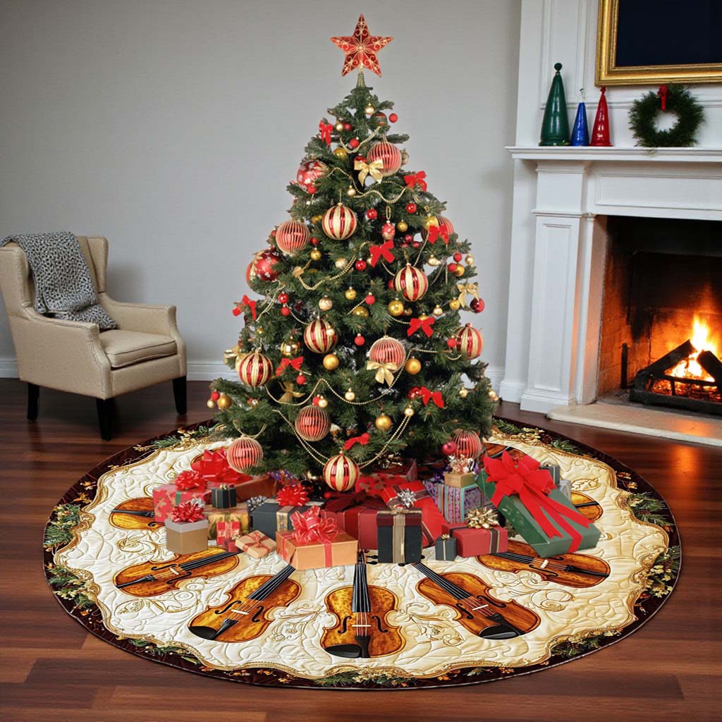 Violin Christmas Tree Skirt UKHM5271002 - Image 4