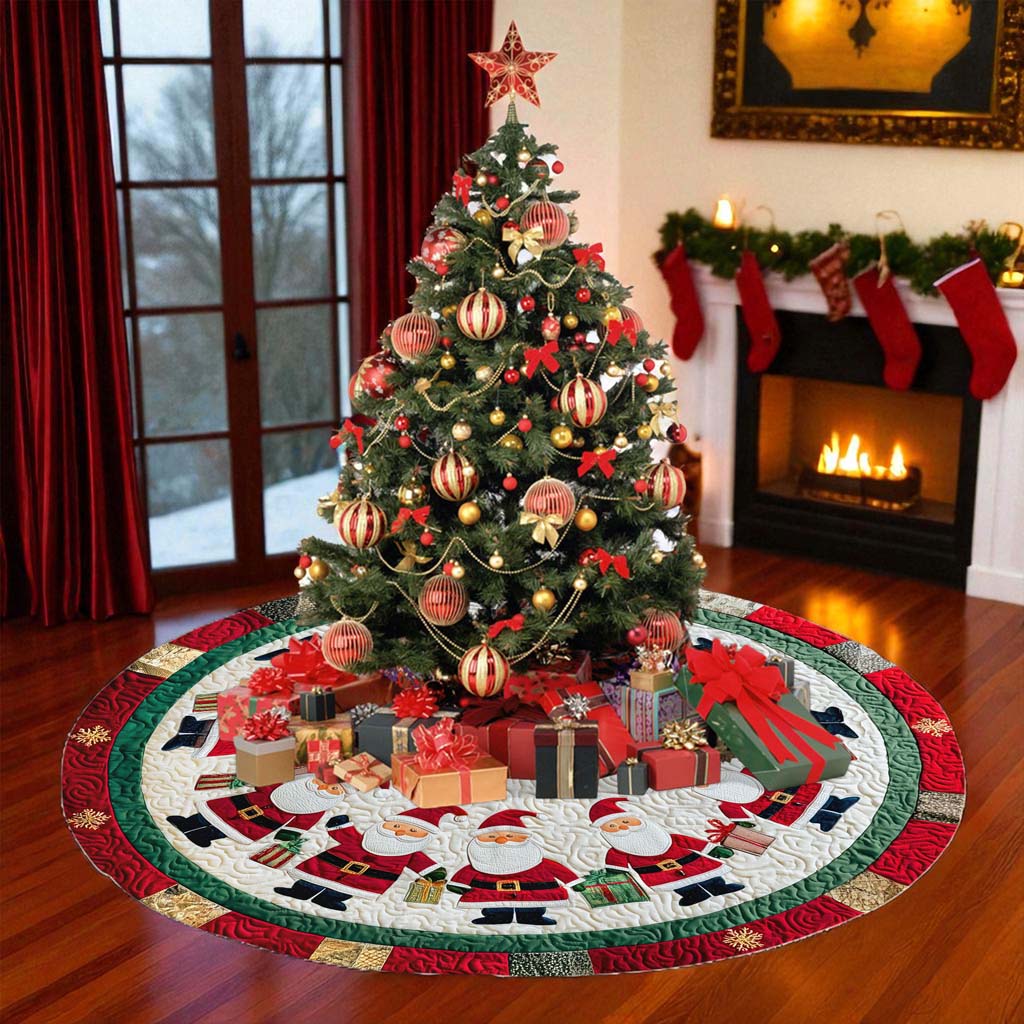 Santa Claus Christmas Tree Skirt QFHM5281002 - Image 4