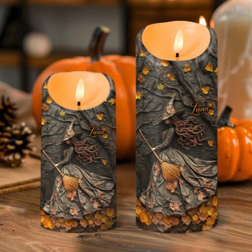 Custom Witch Halloween Led Candle UKTD5220801 - Image 3