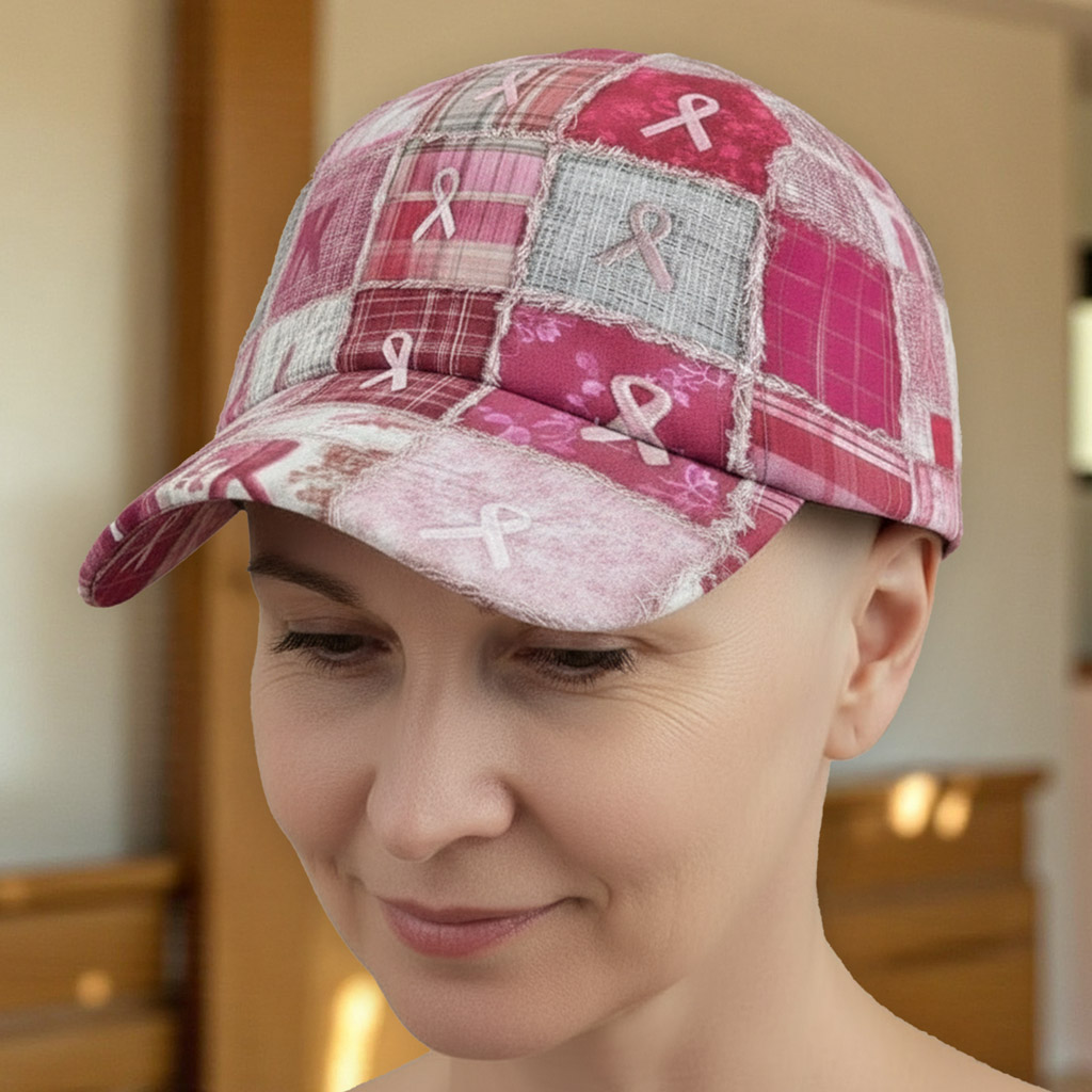 Breast Cancer Patchwork Cap QFNT5131001 - Image 4