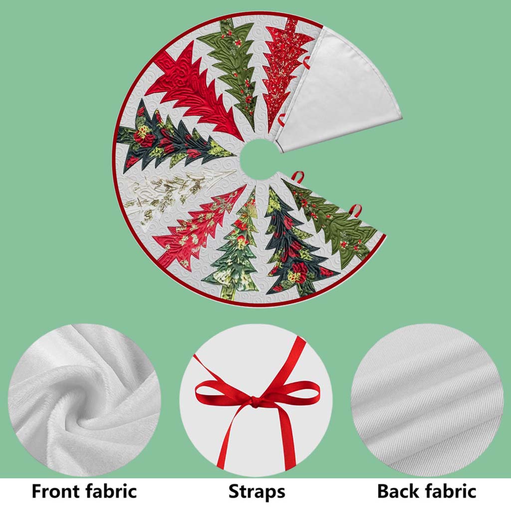 Christmas Tree Skirt, Christmas Tree Cover QFHM5251002 - Image 8