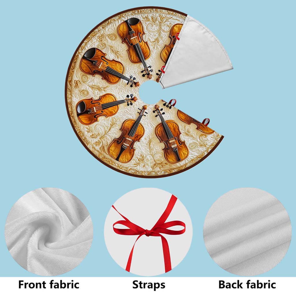 Violin Christmas Tree Skirt UKHM5271001 - Image 7