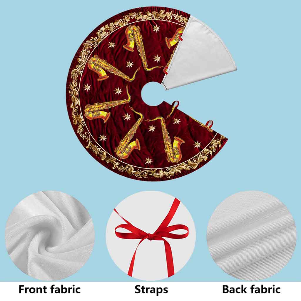 Saxophone Christmas Tree Skirt UKND5281002 - Image 7