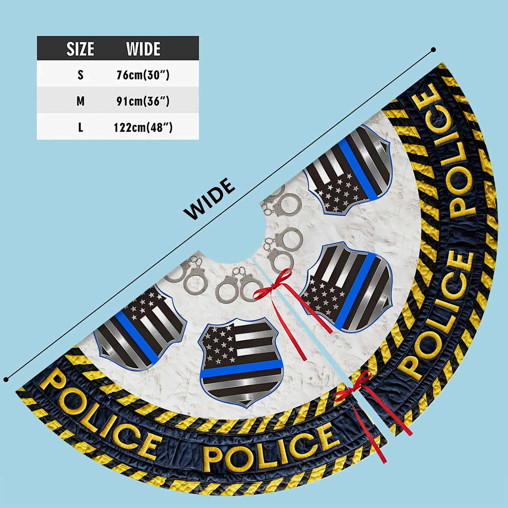 Police Christmas Tree Skirt QFPY5271002 - Image 6