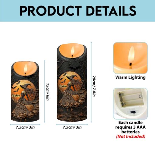 Custom Witch Halloween Led Candle UKTD5220802 - Image 6