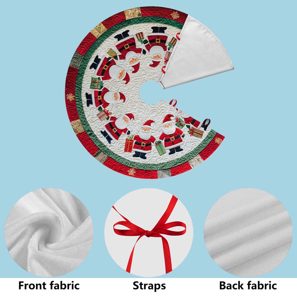 Santa Claus Christmas Tree Skirt QFHM5281002 - Image 8