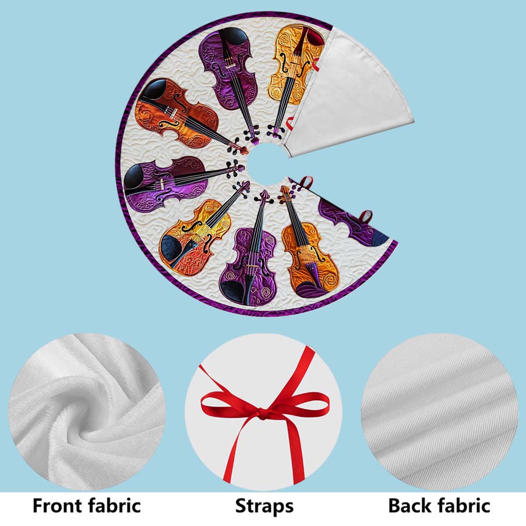 Violin Christmas Tree Skirt UKHM5281004 - Image 8