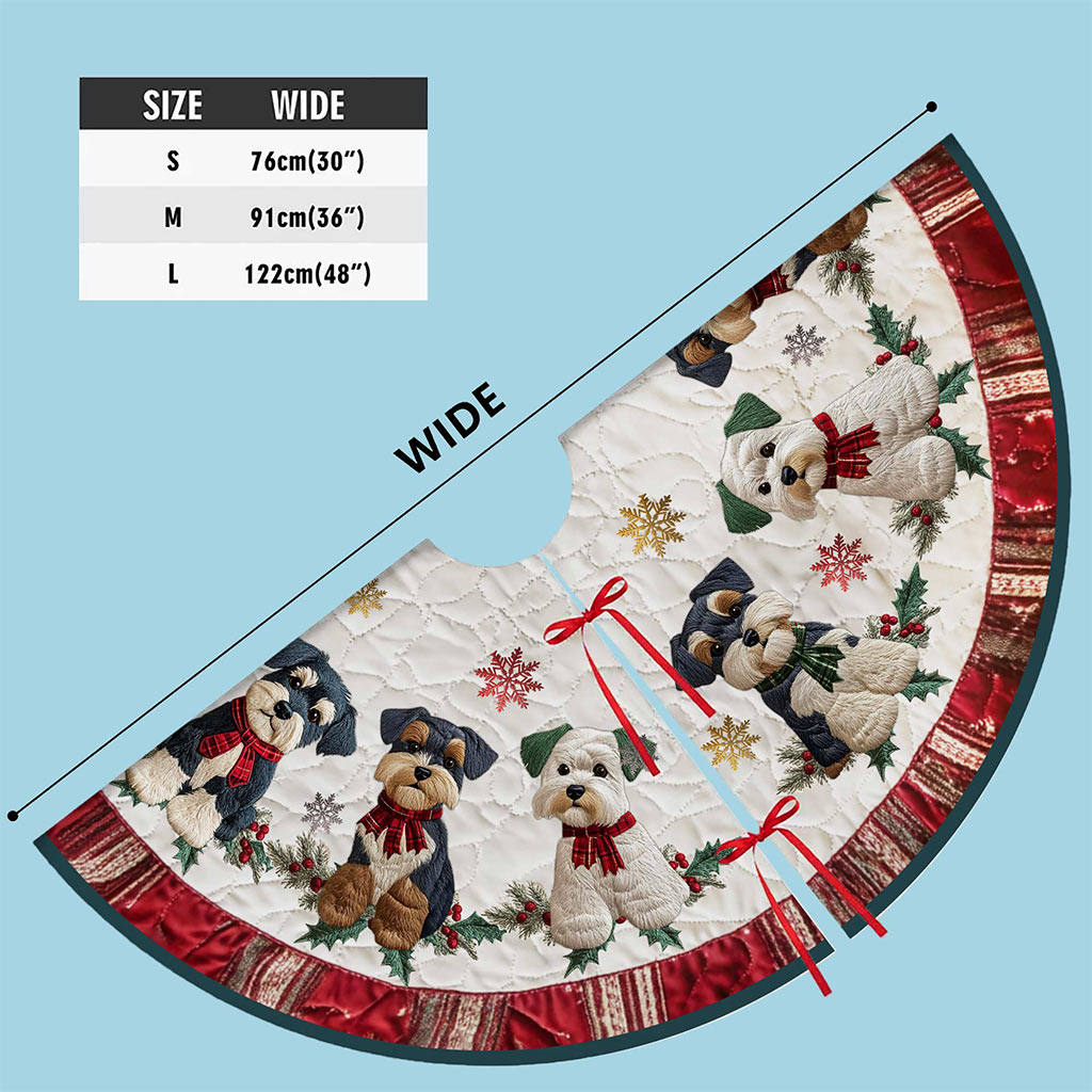 Schnauzers Christmas Tree Skirt UKPY5301004 - Image 6