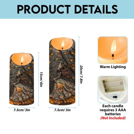 Custom Witch Halloween Led Candle UKTD5220801 - Image 6