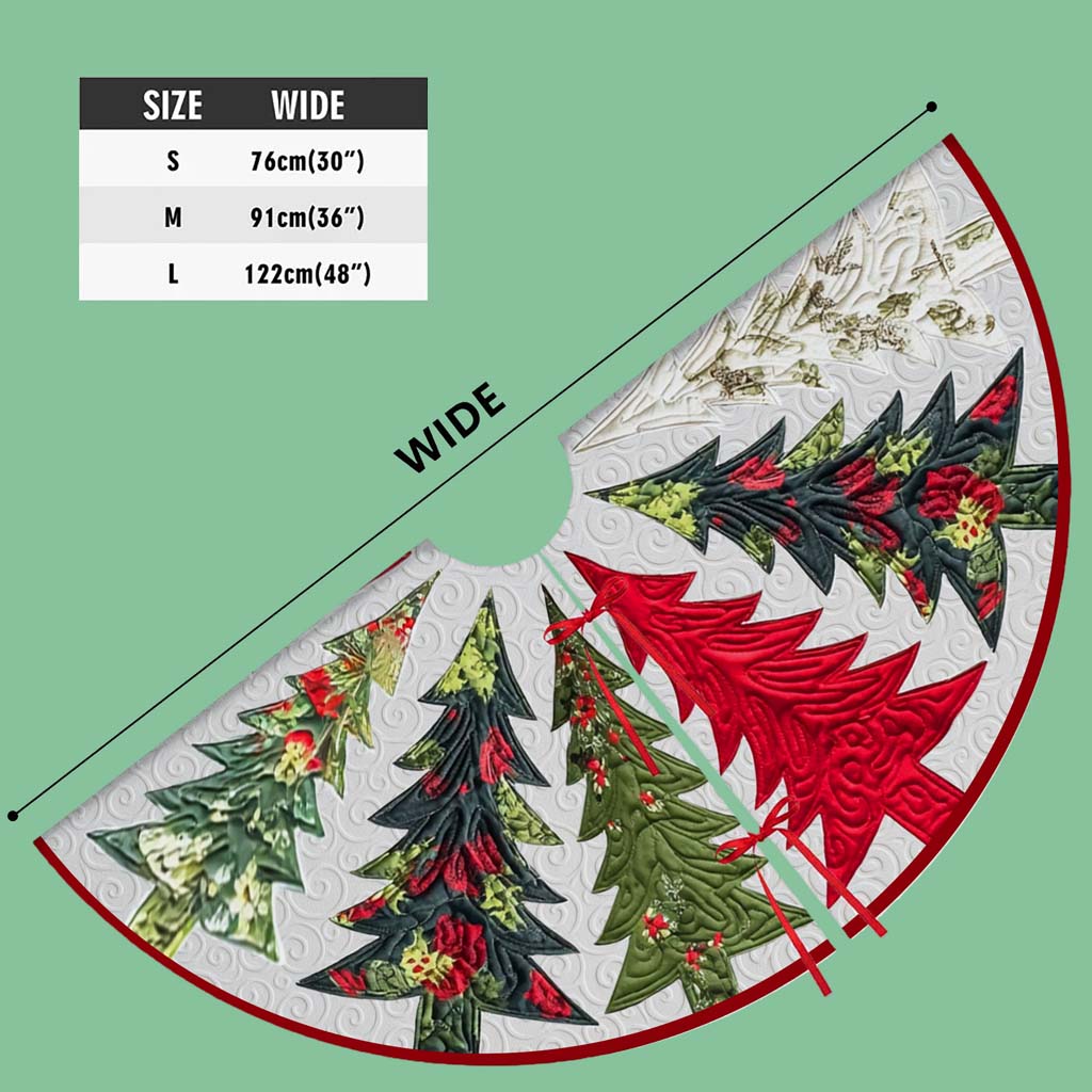 Christmas Tree Skirt, Christmas Tree Cover QFHM5251002 - Image 9