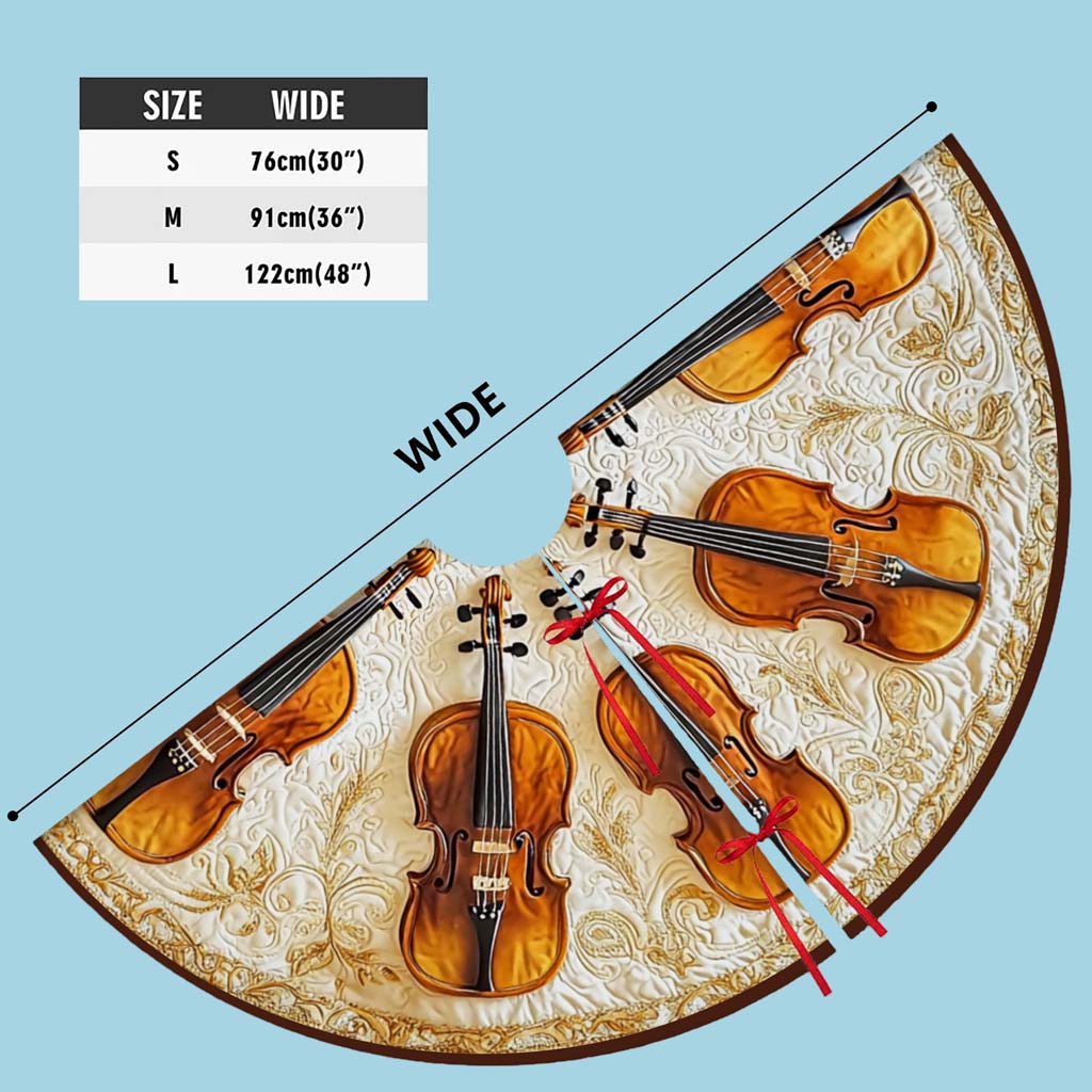 Violin Christmas Tree Skirt UKHM5271001 - Image 8