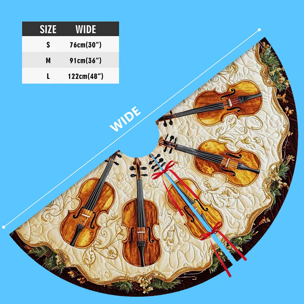 Violin Christmas Tree Skirt UKHM5271002 - Image 8