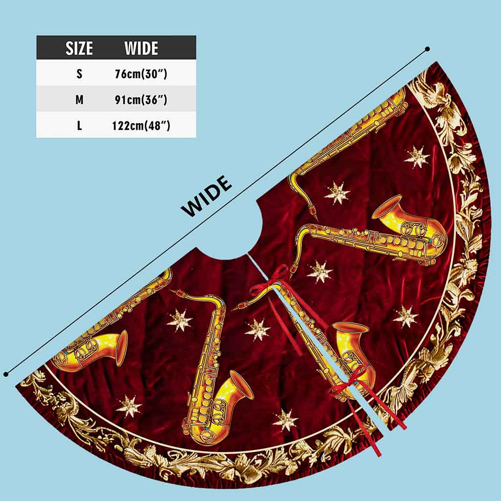 Saxophone Christmas Tree Skirt UKND5281002 - Image 6
