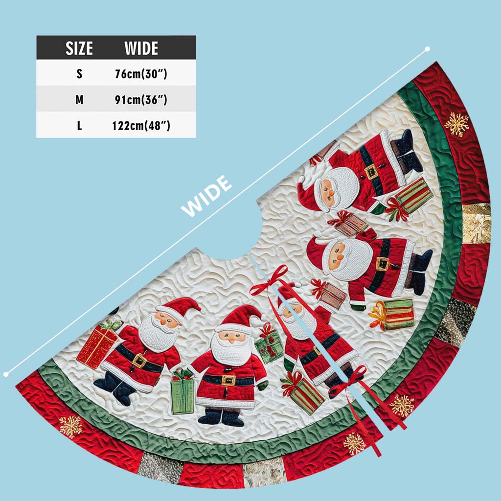 Santa Claus Christmas Tree Skirt QFHM5281002 - Image 9