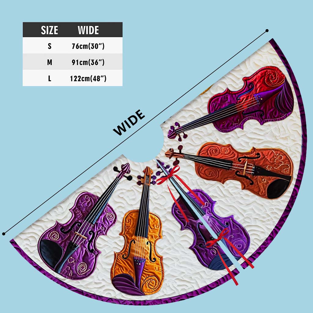 Violin Christmas Tree Skirt UKHM5281004 - Image 9