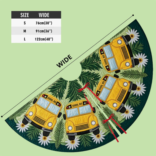 School Bus Christmas Tree Skirt QFTO5171001 - Image 6