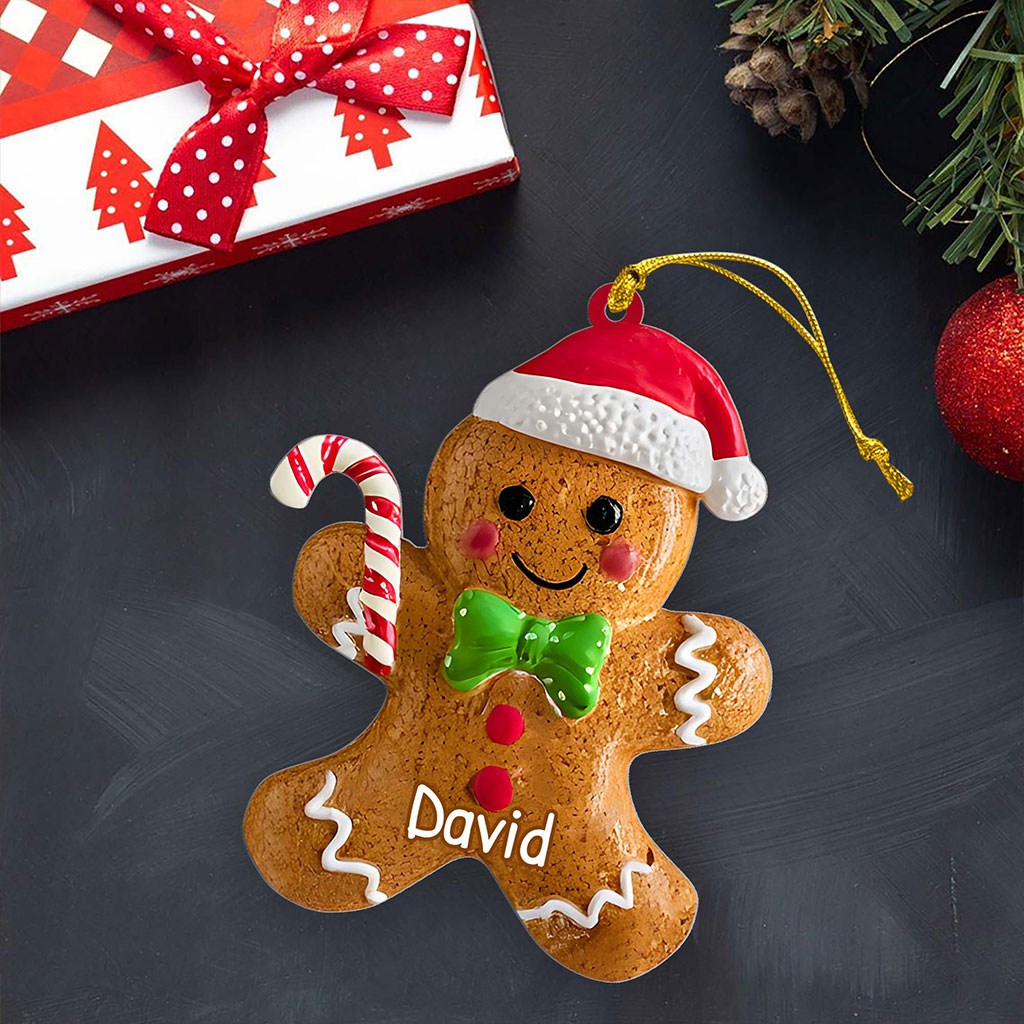 Personalized Gingerbread Christmas Acrylic Ornament QFHA5251002 - Image 3