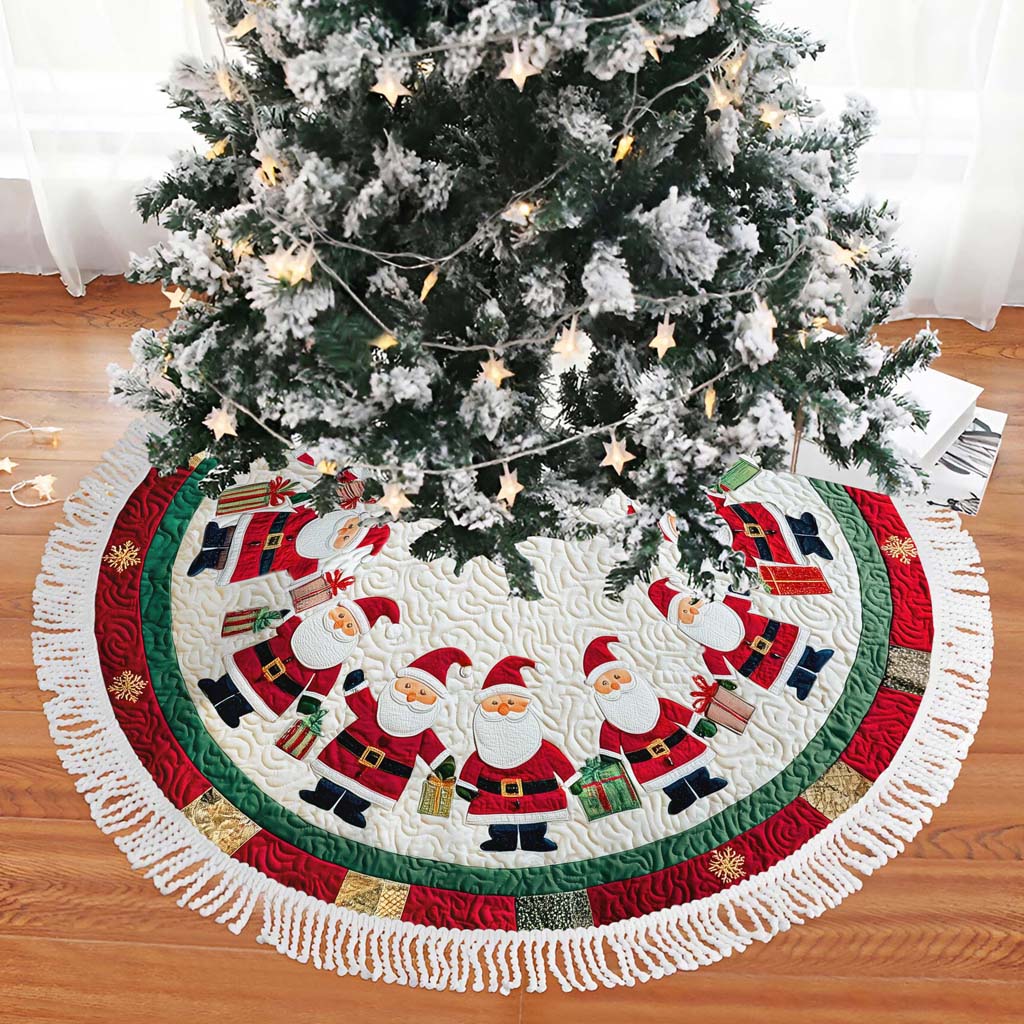 Santa Claus Christmas Tree Skirt QFHM5281002 - Image 2