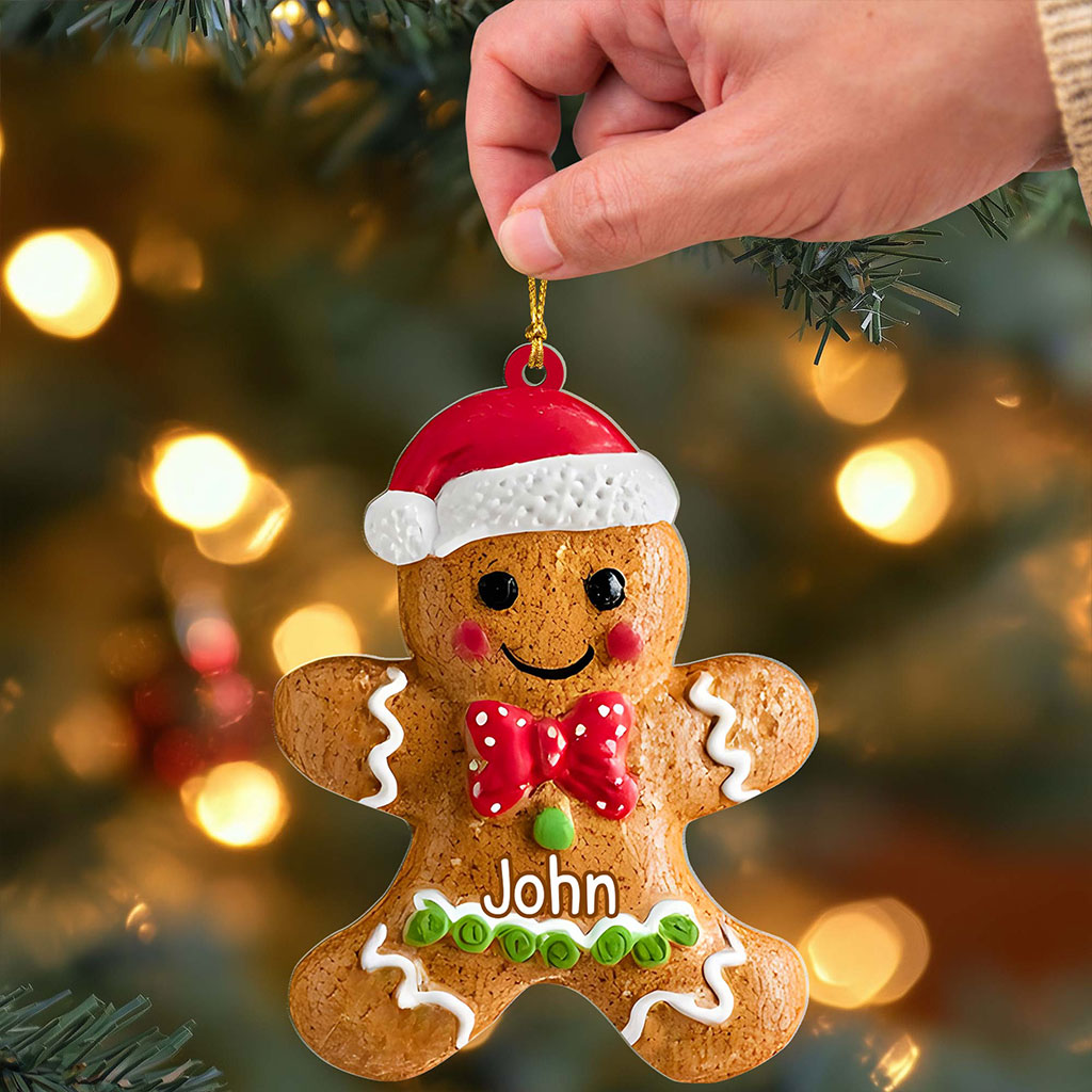 Personalized Gingerbread Christmas Acrylic Ornament QFHA5251002 - Image 4