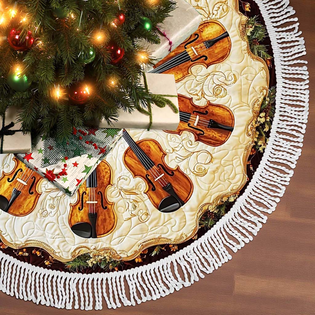 Violin Christmas Tree Skirt UKHM5271002 - Image 6