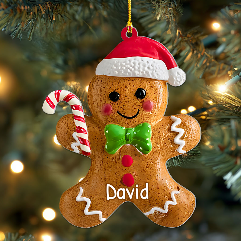 Personalized Gingerbread Christmas Acrylic Ornament QFHA5251002 - Image 10