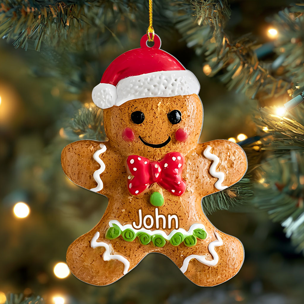 Personalized Gingerbread Christmas Acrylic Ornament QFHA5251002 - Image 8