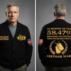 Personalized Vietnam Veteran Knitted Cardigan NPNT5211006