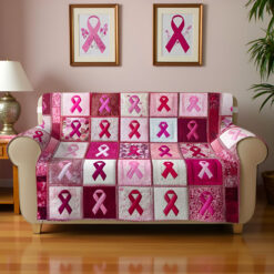 Breast Cancer Quilted Sofa Cover QFNT5291003