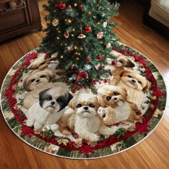 Shih Tzu Christmas Tree skirt UKPY5051102