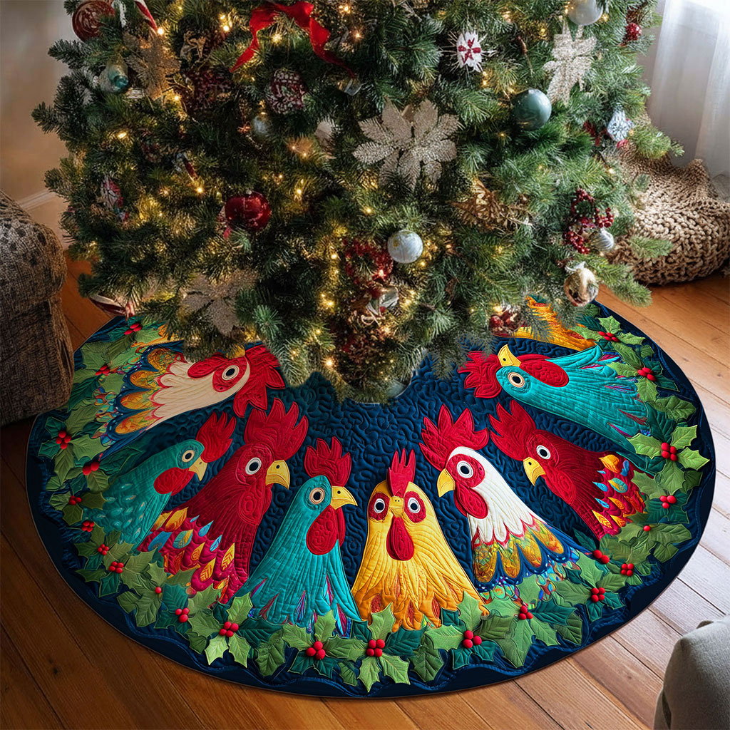 Chicken Christmas Tree Skirt QFTO5311001