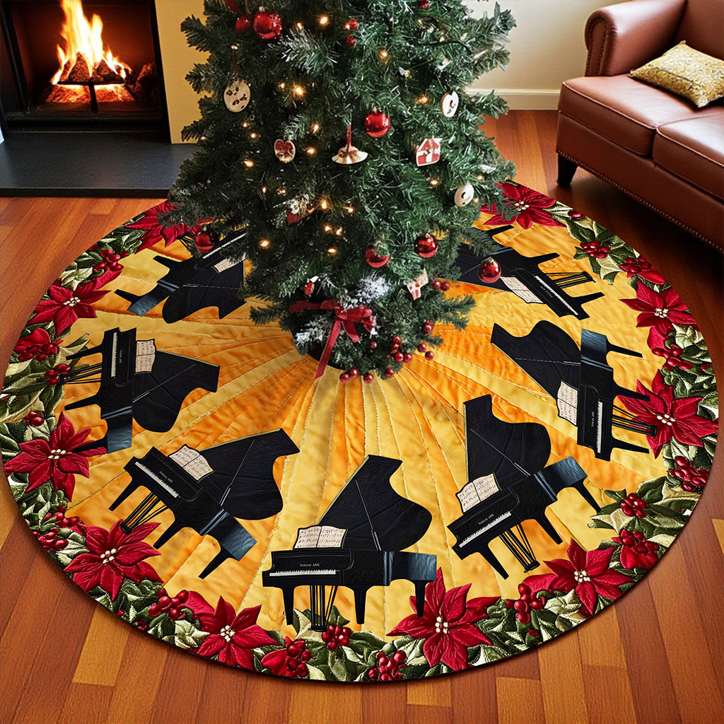 Piano Christmas Tree Skirt UKNT5311001