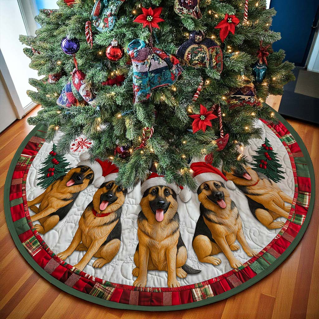 German Shepherd Christmas Tree Skirt UKHA5061101 - Image 2