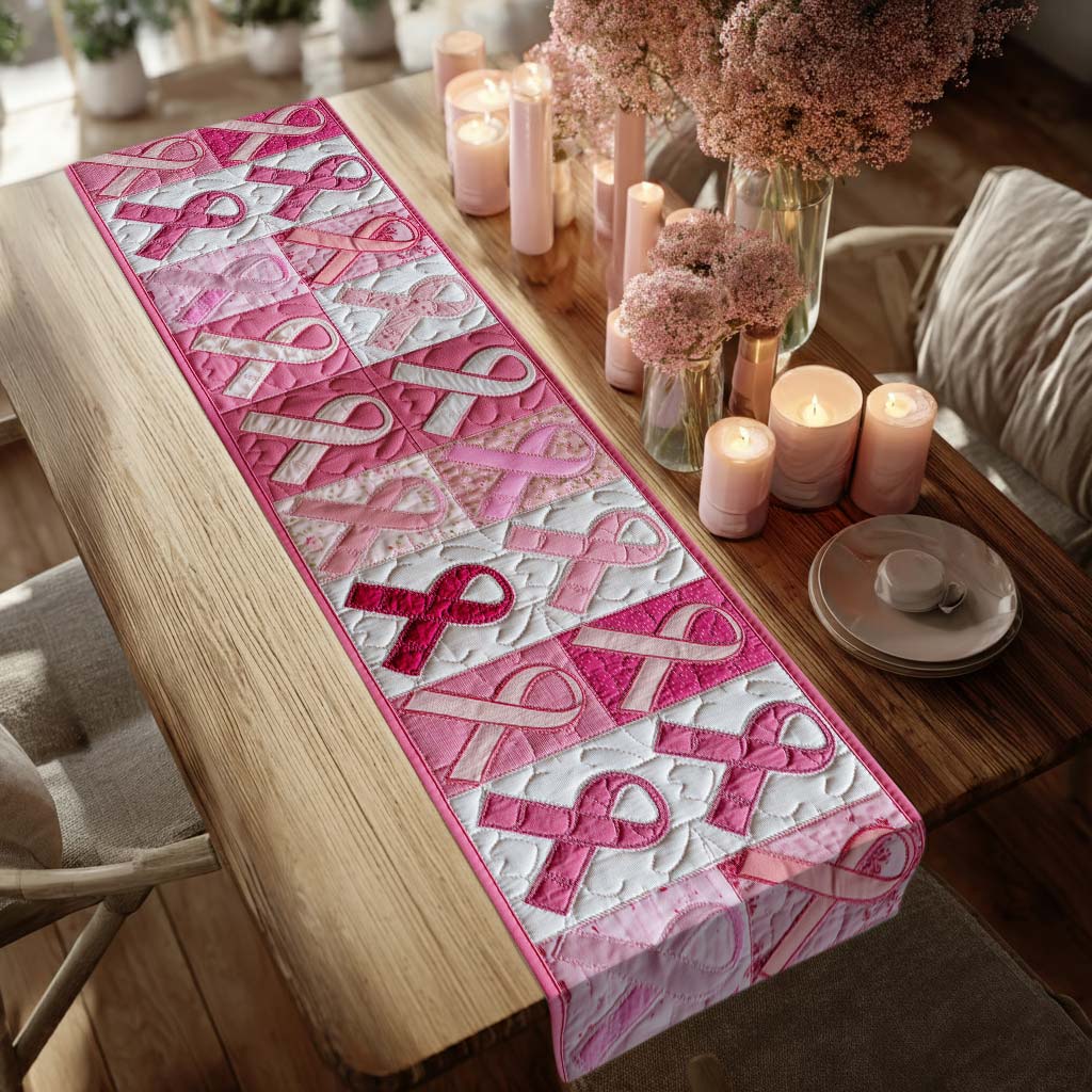 Breast Caner Quilted Table Runner QFPY5061102