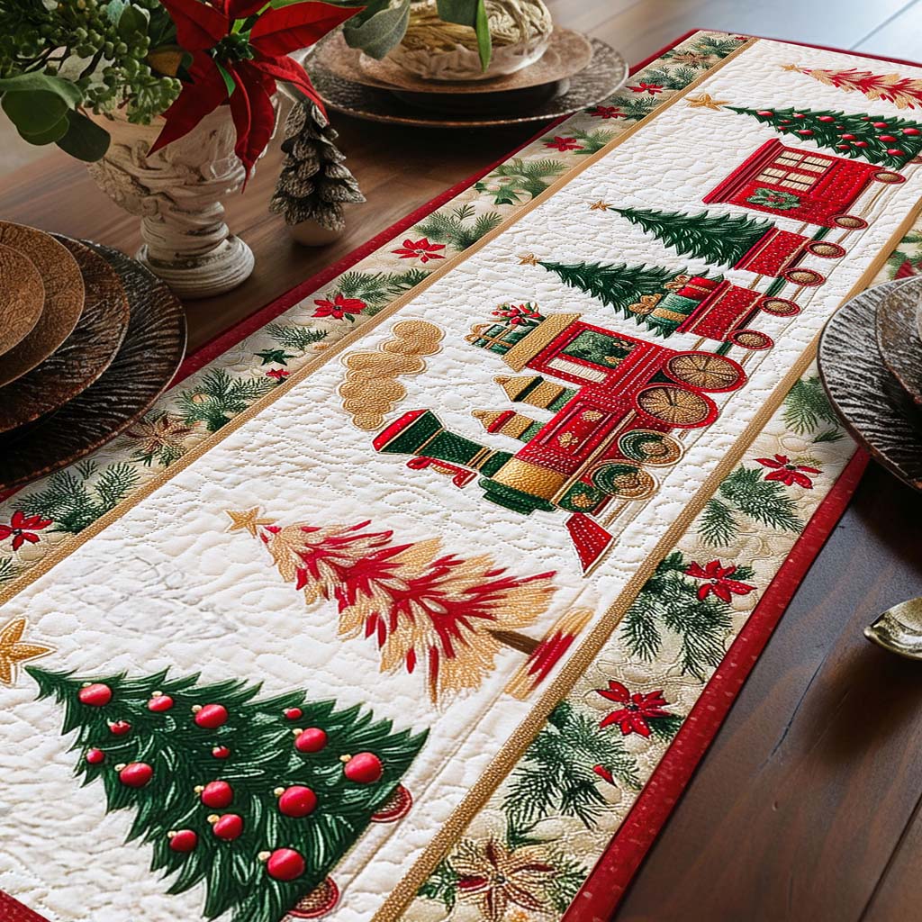 Train Christmas Quilted Table Runner QFTD5081101 - Image 2