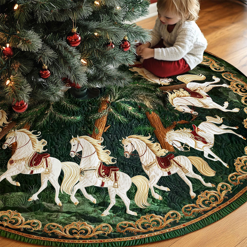 Horse Christmas Tree Skirt UKTO5311002 - Image 2