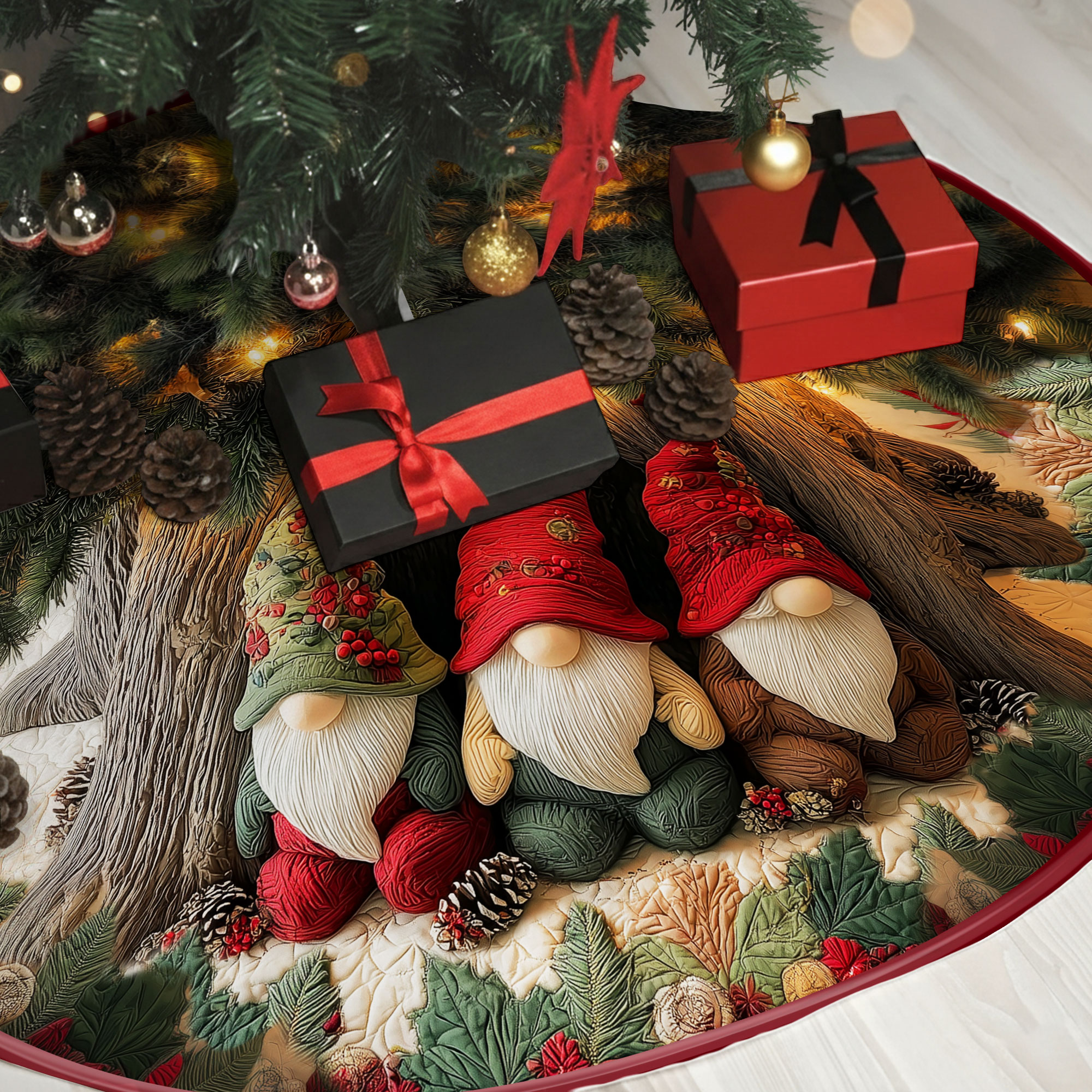 Gnomes Christmas Tree Skirt QFHH5051105 - Image 3