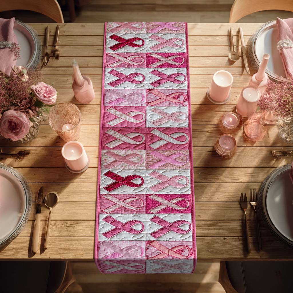 Breast Caner Quilted Table Runner QFPY5061102 - Image 2