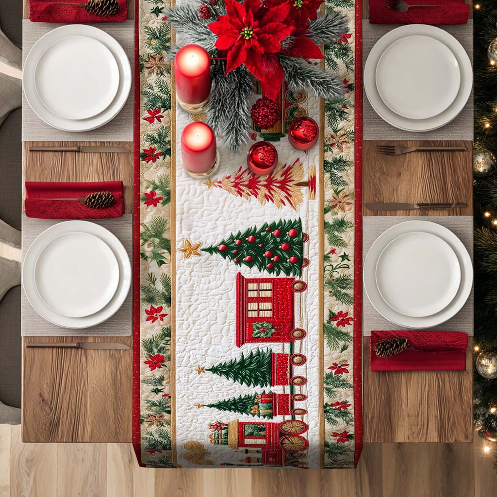 Train Christmas Quilted Table Runner QFTD5081101 - Image 3