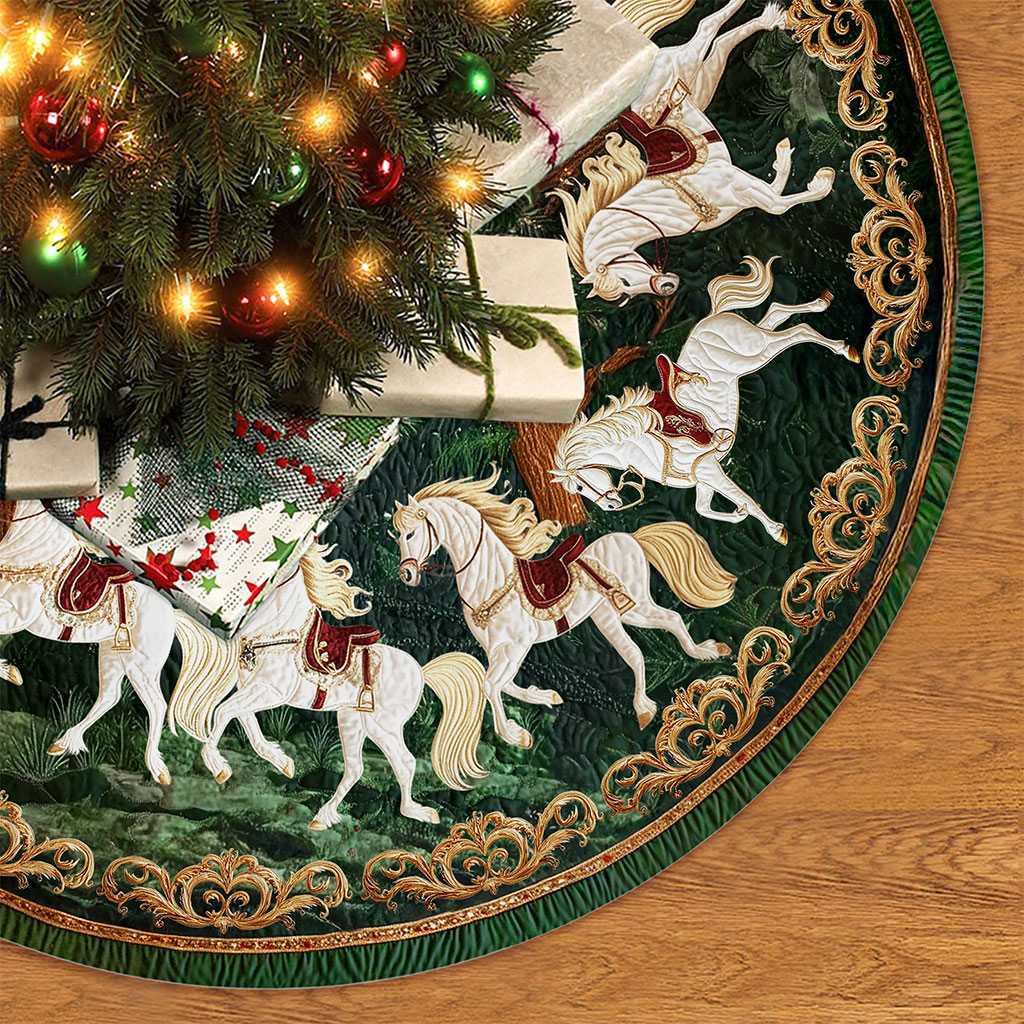 Horse Christmas Tree Skirt UKTO5311002 - Image 3