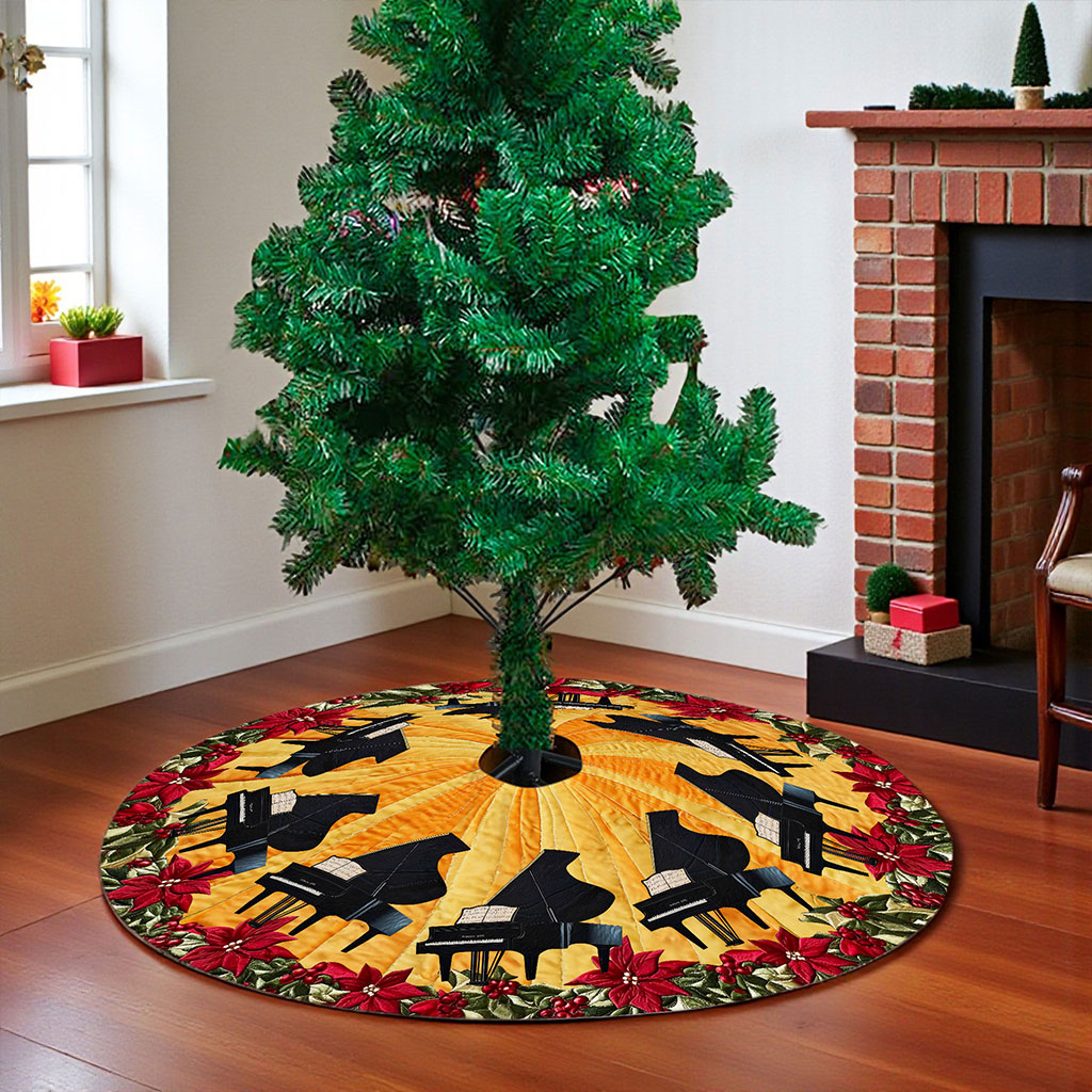 Piano Christmas Tree Skirt UKNT5311001 - Image 3