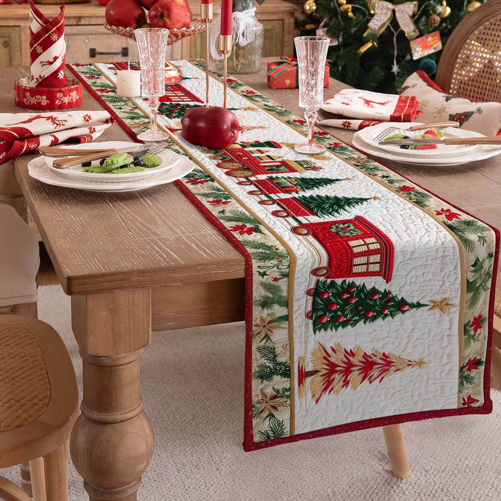 Train Christmas Quilted Table Runner QFTD5081101 - Image 4