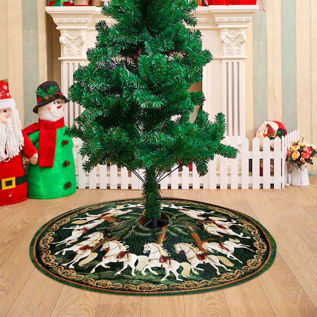 Horse Christmas Tree Skirt UKTO5311002 - Image 5