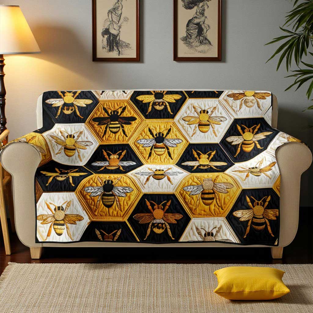 Honeybee Quilt Sofa Cover QFND5051102 - Image 2