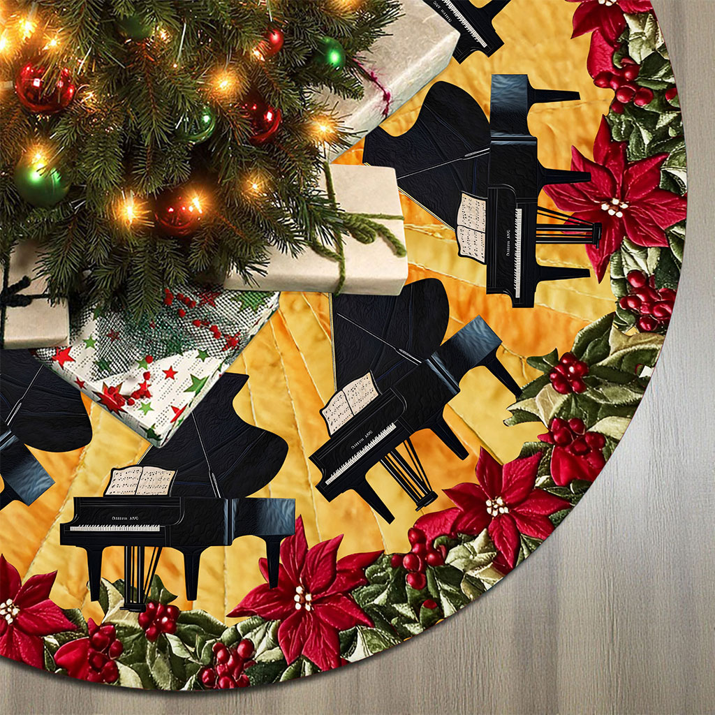 Piano Christmas Tree Skirt UKNT5311001 - Image 4